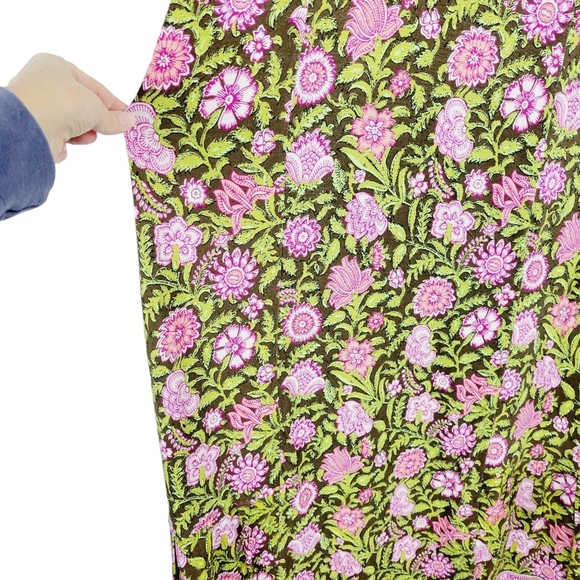 J.Jill green and pink floral dress size S - Picture 4 of 13